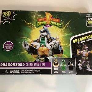 Mighty Morphin Power Rangers Megazord Dragonzord Construction Set 280pcs